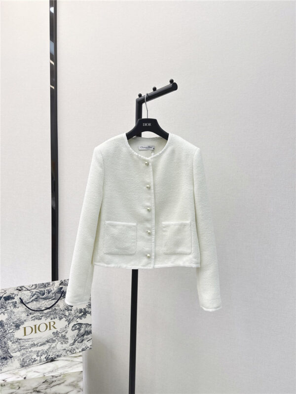 dior new pearl button short jacket