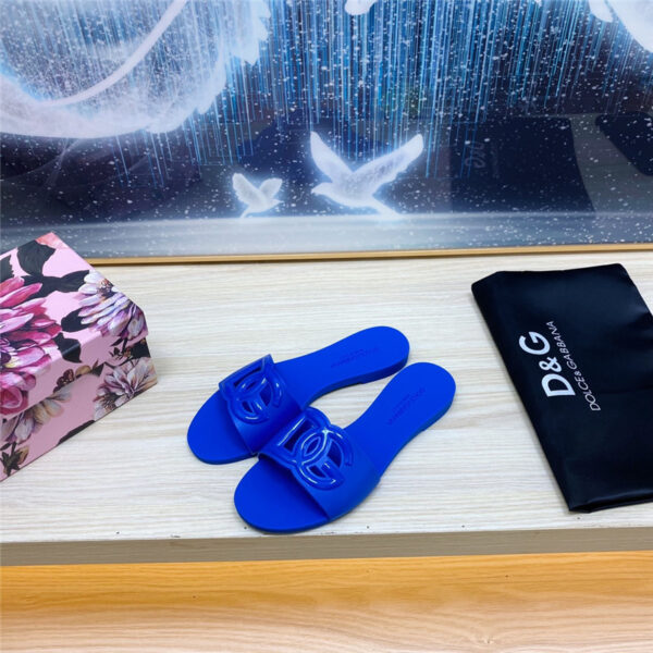 Dolce & Gabbana d&g 3D logo flat slippers
