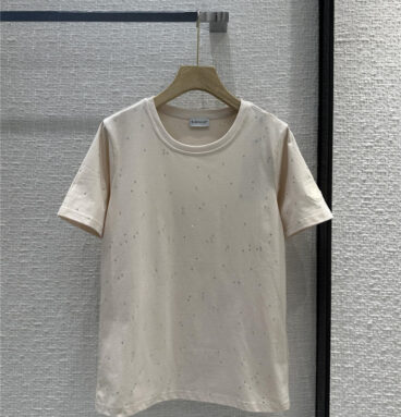 moncler diamond crystal short-sleeved T-shirt