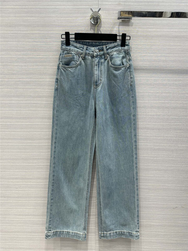 Balenciaga straight-leg wide-leg jeans