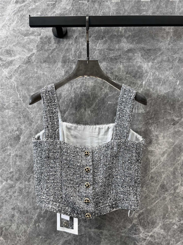 chanel button back slub vest cheap replica designer clothes