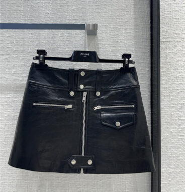 celine punk style lambskin skirt replica clothes