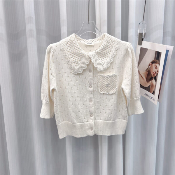 celine knitted cardigan short sleeve replica clothes