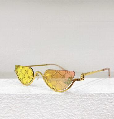 gucci geometric frame sunglasses