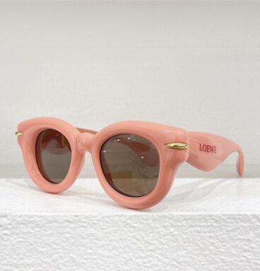 loewe new catwalk style sunglasses with concave shape
