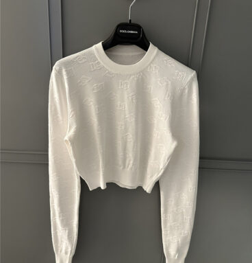 Dolce & Gabbana d&g jacquard sweater replica d&g clothing