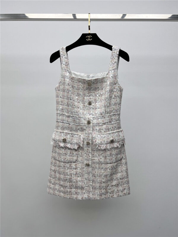 chanel sequined tweed dress replica clothing sites