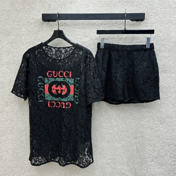 gucci monogram printed lace suit replica clothing sites