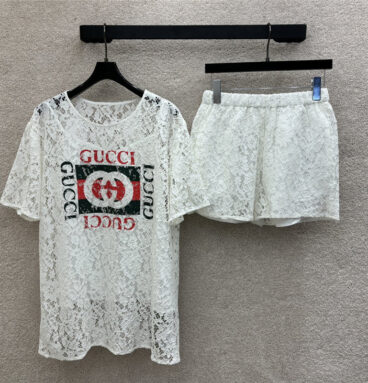 gucci monogram printed lace suit replica clothing sites
