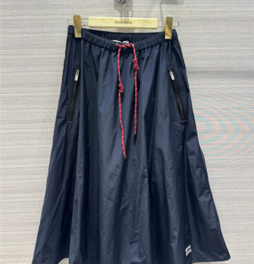 miumiu silk sports style long skirt replica clothes