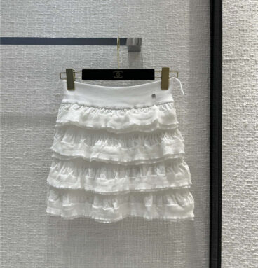 chanel white cake skirt replica clothing sites