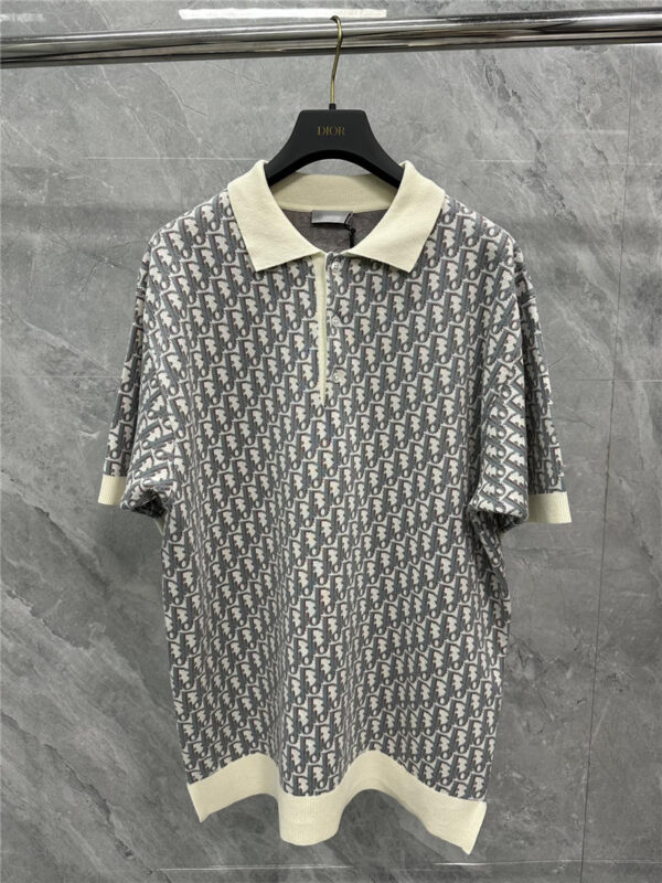 dior jacquard polo shirt replica d&g clothing