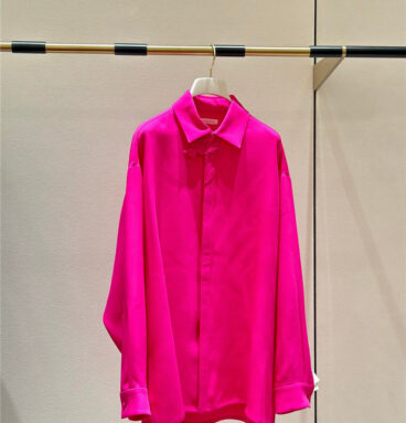valentino dragon fruit color silk top replica designer clothing websites