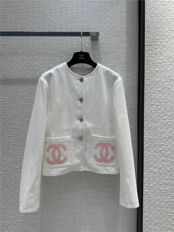 chanel double C embroidered pocket jacket replica clothes