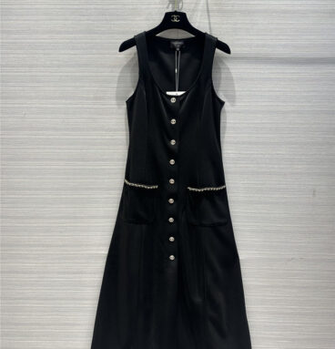 chanel black vest dress replica d&g clothing