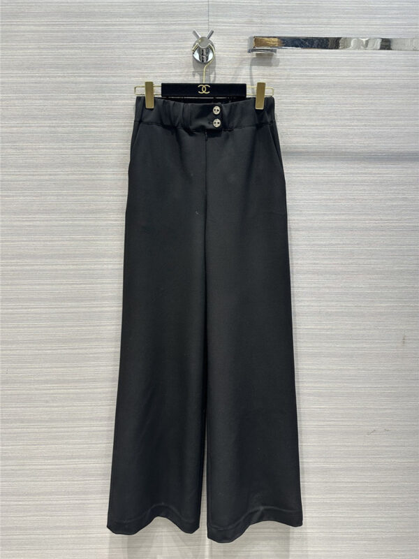 chanel straight wide leg floor mopping pants replicas clothes