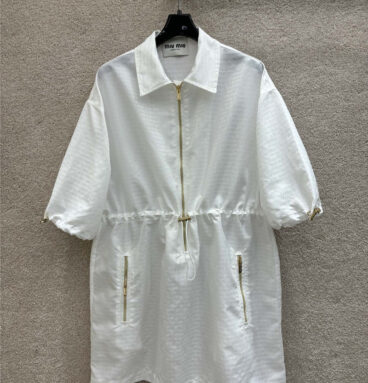 miumiu nylon lapel dress replica clothing sites