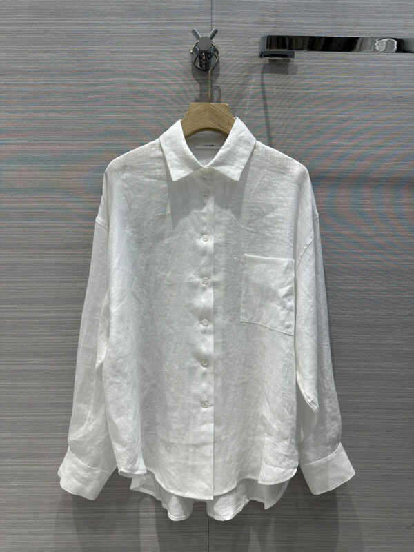 the row cotton and linen long shirt replica d&g clothing
