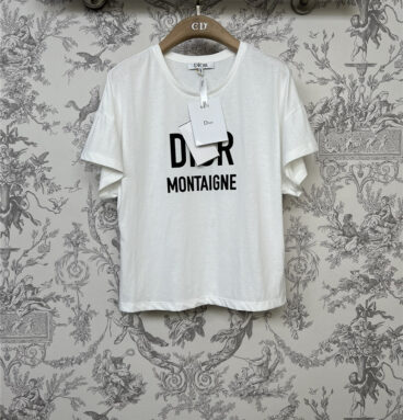 dior letter T-shirt replica designer clothes