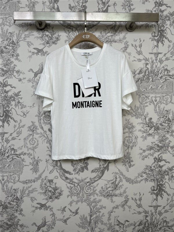 dior letter T-shirt replica designer clothes