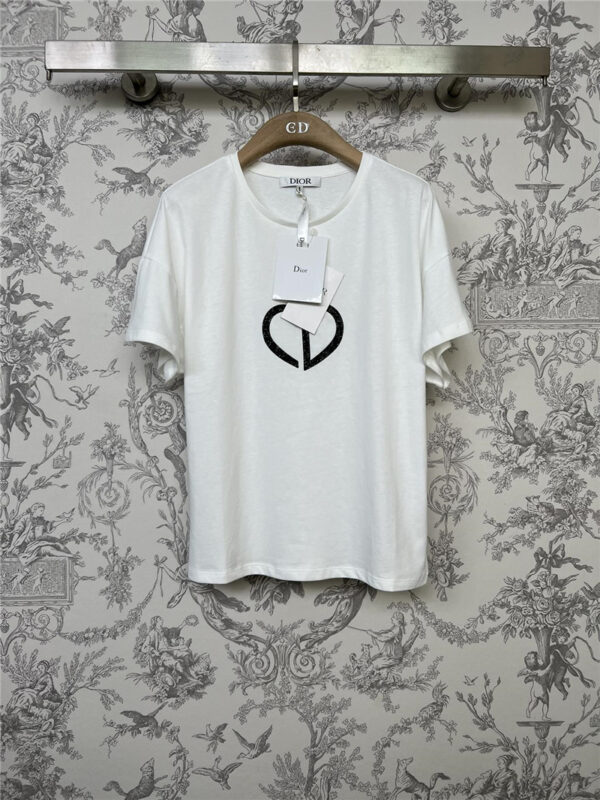 dior letter T-shirt replica d&g clothing
