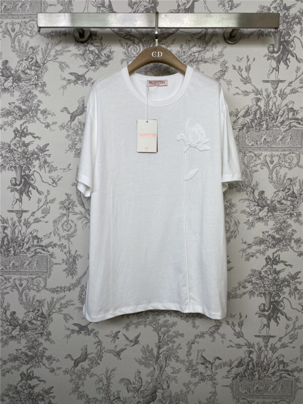 valentino rose T-shirt replica designer clothes