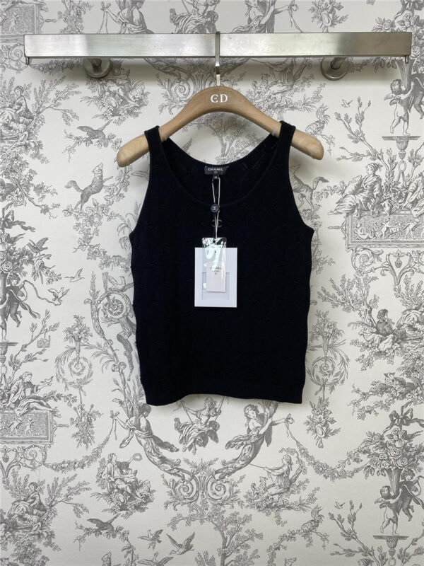 chanel knitted vest cheap replica designer clothes