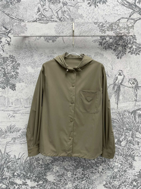 prada hooded trench coat replica designer clothes