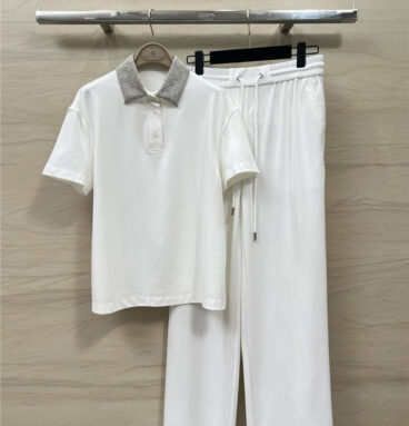 BC short-sleeved top + casual pants suit replica clothes