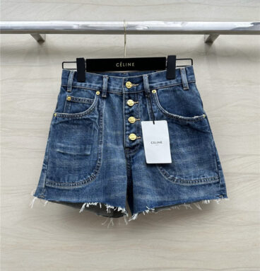 celine pocket design denim shorts replica clothing sites
