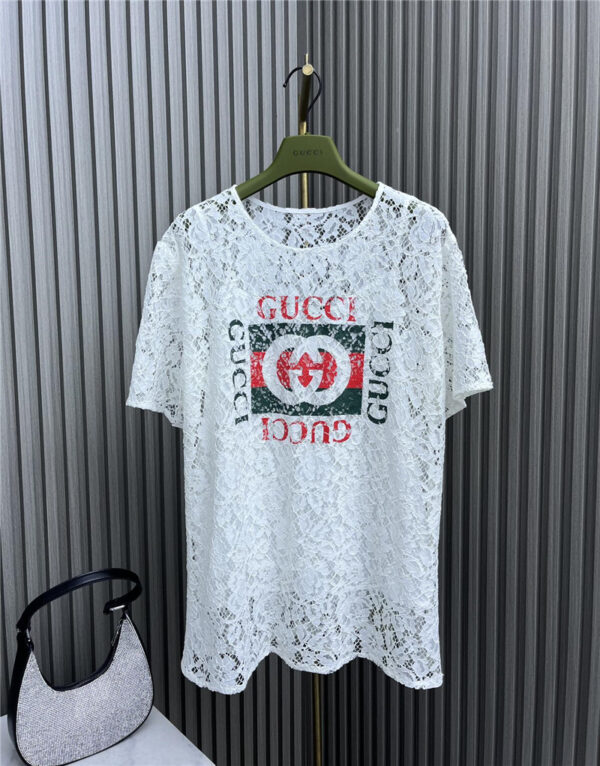gucci water-soluble embroidered short-sleeved suit replica clothes