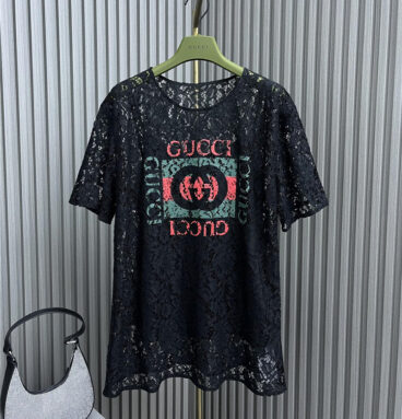 gucci water-soluble embroidered short-sleeved suit replica clothes