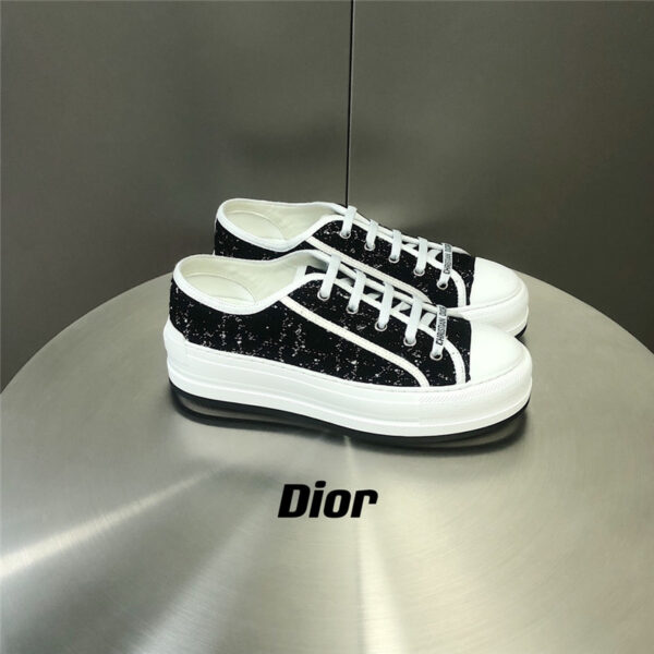 dior thick sole sneakers canvas shoes margiela replica shoes