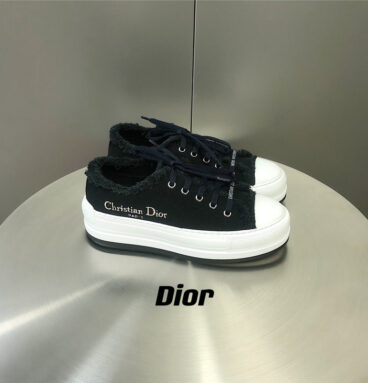 dior thick sole sneakers canvas shoes margiela replica shoes