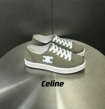 celine lace up canvas sneakers best replica shoes website