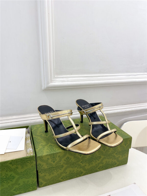 gucci horsebit high heel sandals replica shoes
