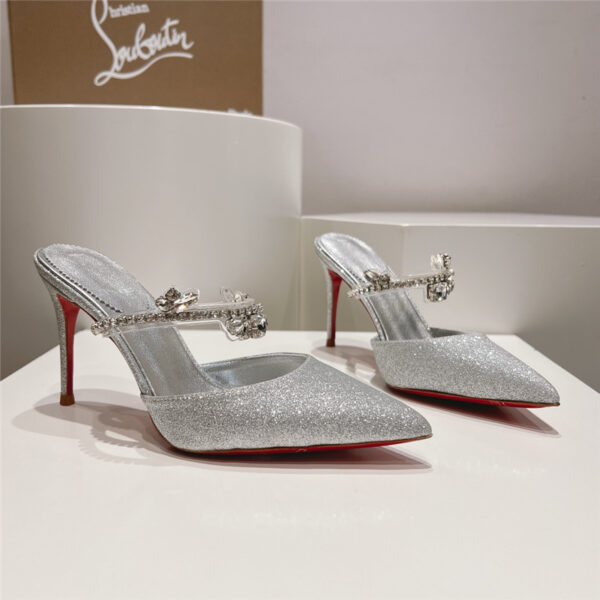 Christian Louboutin semi-high heel sandals replica shoes