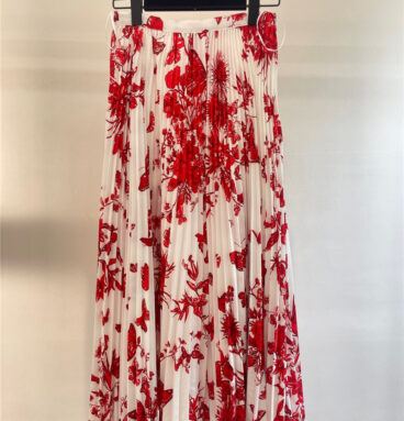 dior printed pleated long skirt cheap replica designer clothes