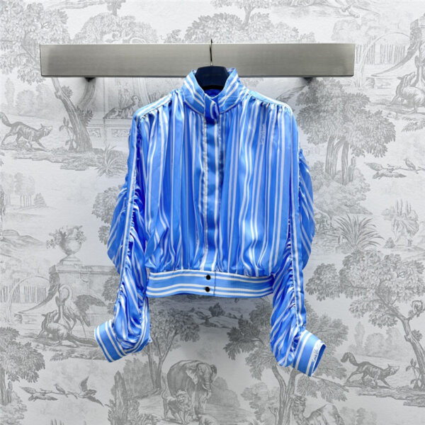 louis vuitton LV bat sleeve striped shirt replica clothing sites