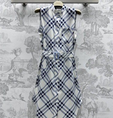Burberry plaid belt sundress cheap replica designer clothes