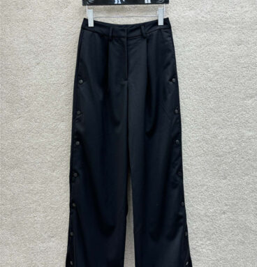 MaxMara buttoned wide-leg pants replica clothes