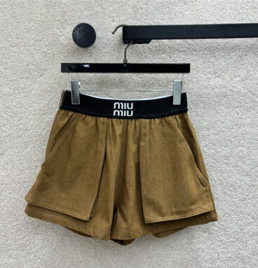 miumiu large pocket denim shorts replica clothing sites