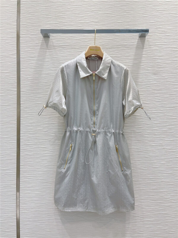 miumiu technical fabric shirt dress replica designer clothes