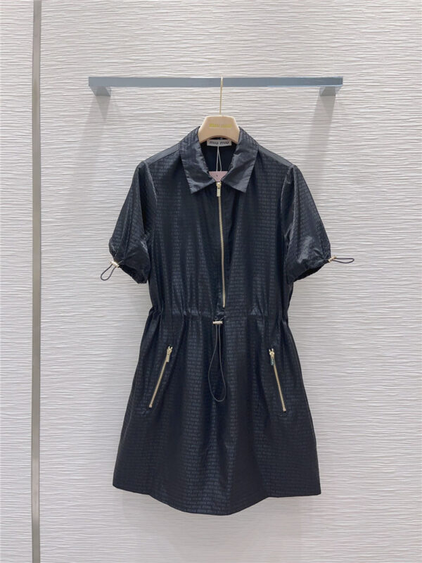 miumiu technical fabric shirt dress replica designer clothes