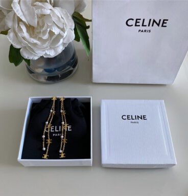 Celine Arc de Triomphe Pearl Earrings