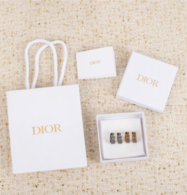 dior full diamond hook earrings