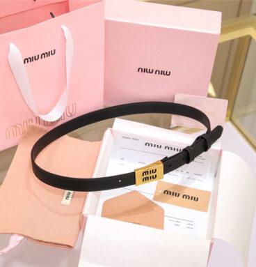 miumiu leather belt
