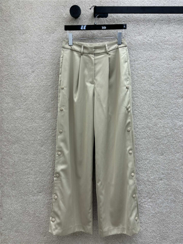 MaxMara buttoned wide leg pants cheap replica designer clothes