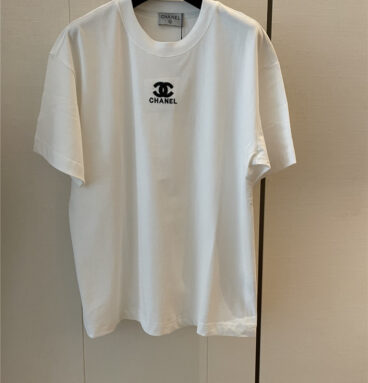 chanel new embroidered short sleeve replica d&g clothing