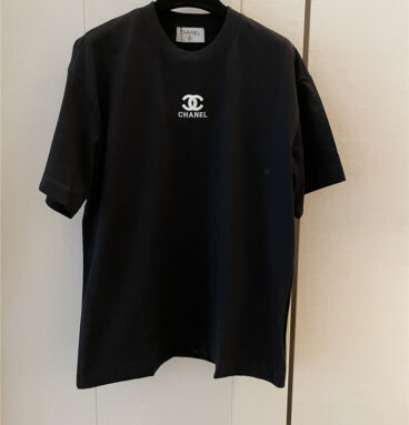 chanel new embroidered short sleeve replica d&g clothing